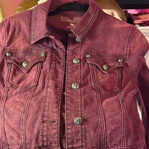 Miss Me Rose Denim Jacket